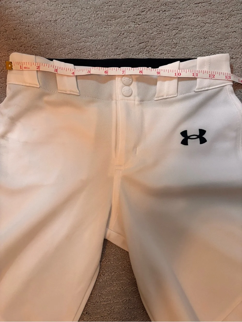 Under Armour Kids White Athletic Baseball Pants